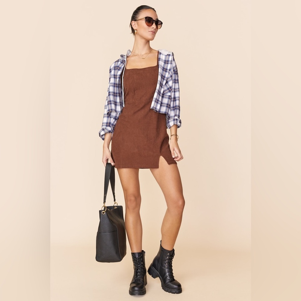 Reily Corduroy Mini Dress